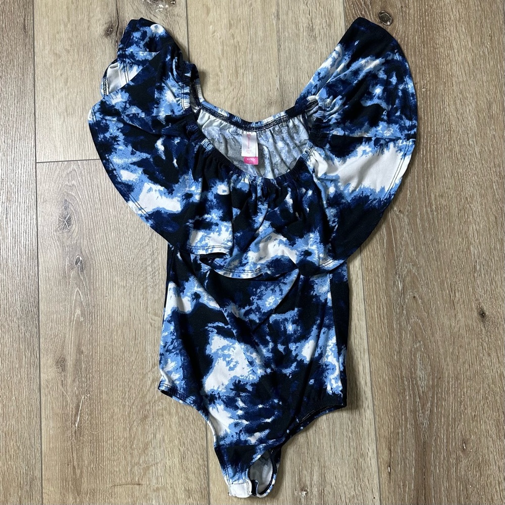 NWOT Water Pattern No Boundaries Blue Leotard Size XS